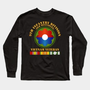 9th Infantry Div - Viet Vet - Old Reliables w SVC Ribbons X 300 Long Sleeve T-Shirt